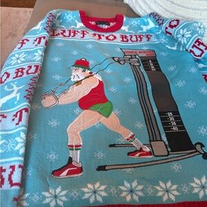 Buff Santa Christmas Sweater